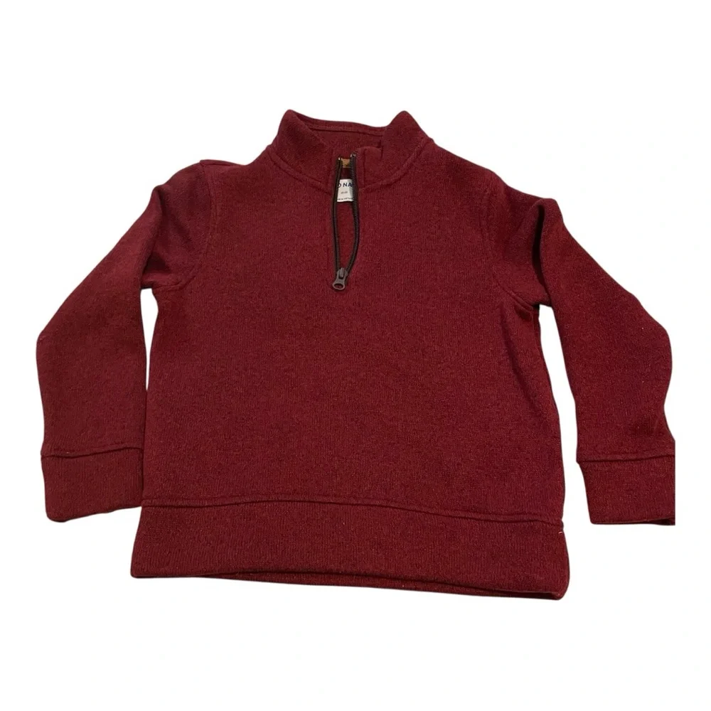 Boys’ Old Navy Red Quarter-Zip Pullover Sweater